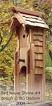 Cedar bird house (click to see larger image)