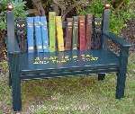 Cat & Book bench (click to see larger image)