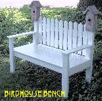 4-foot Birdhouse Bench (click for larger image)