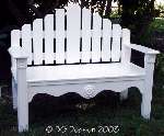 1930's Cottage Revival Bench (click for larger image)