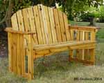  Oiled Cedar Bench (click for larger image)
