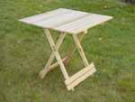 Folding square Cedar table (click to see larger image)