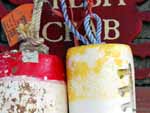 crab sign & floats (click to see larger image)